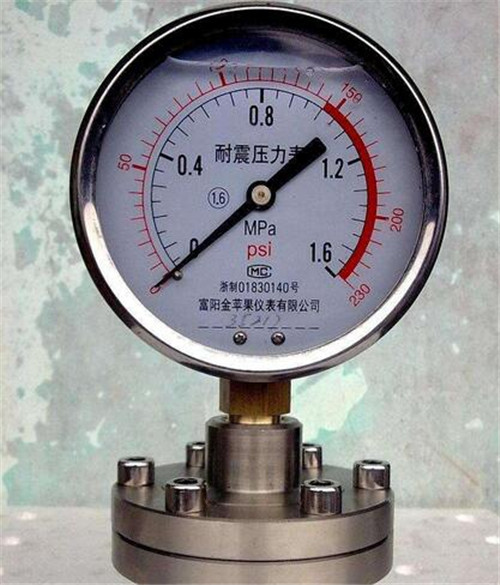 煤气罐压力表有冬夏图片