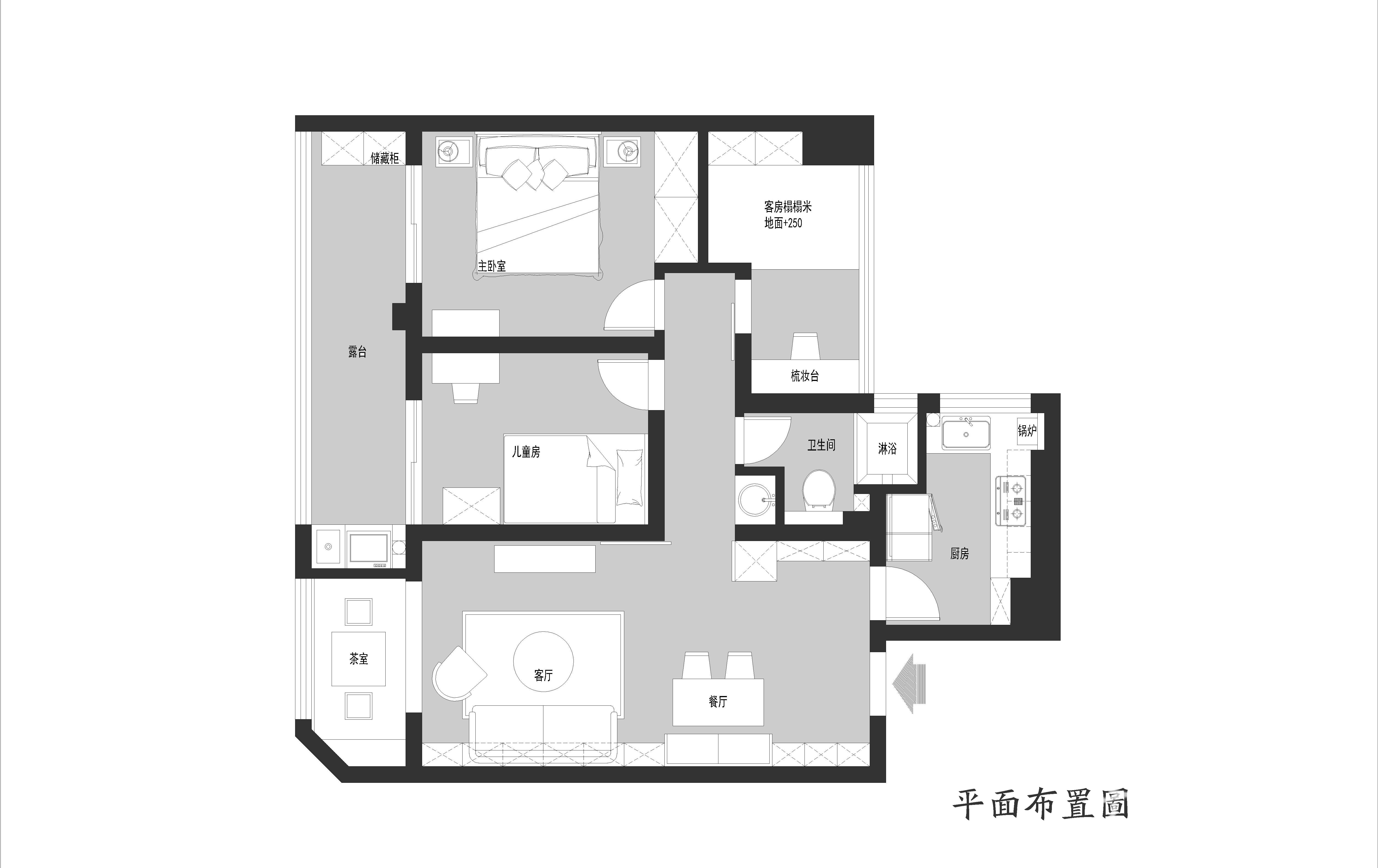 日式吊顶平面图图片