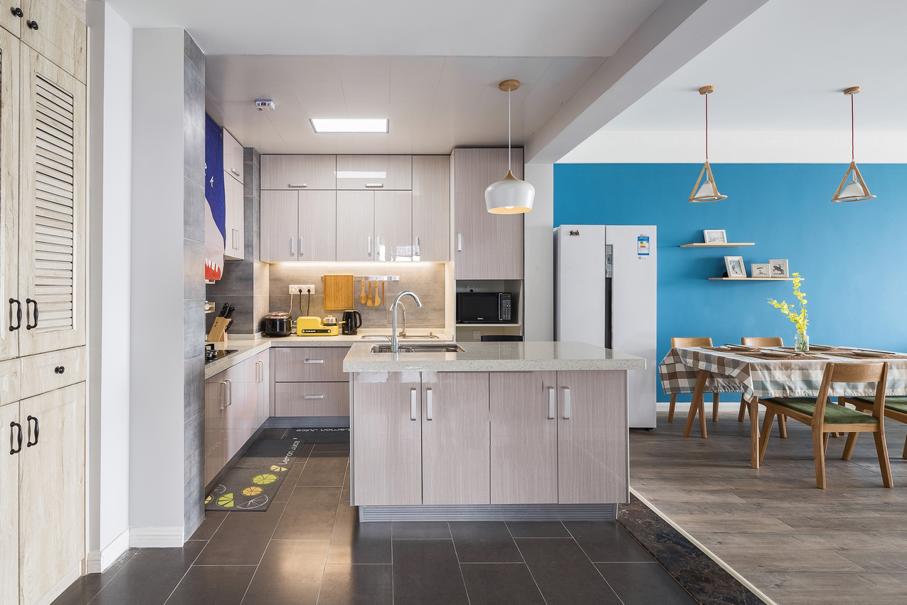 房间欧式风格三层别墅及舒适小户型开放式厨房设计_齐家网装修效果图