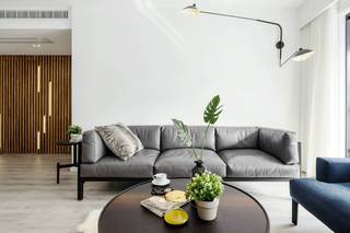 现代简约两居室沙发背景墙装修效果图