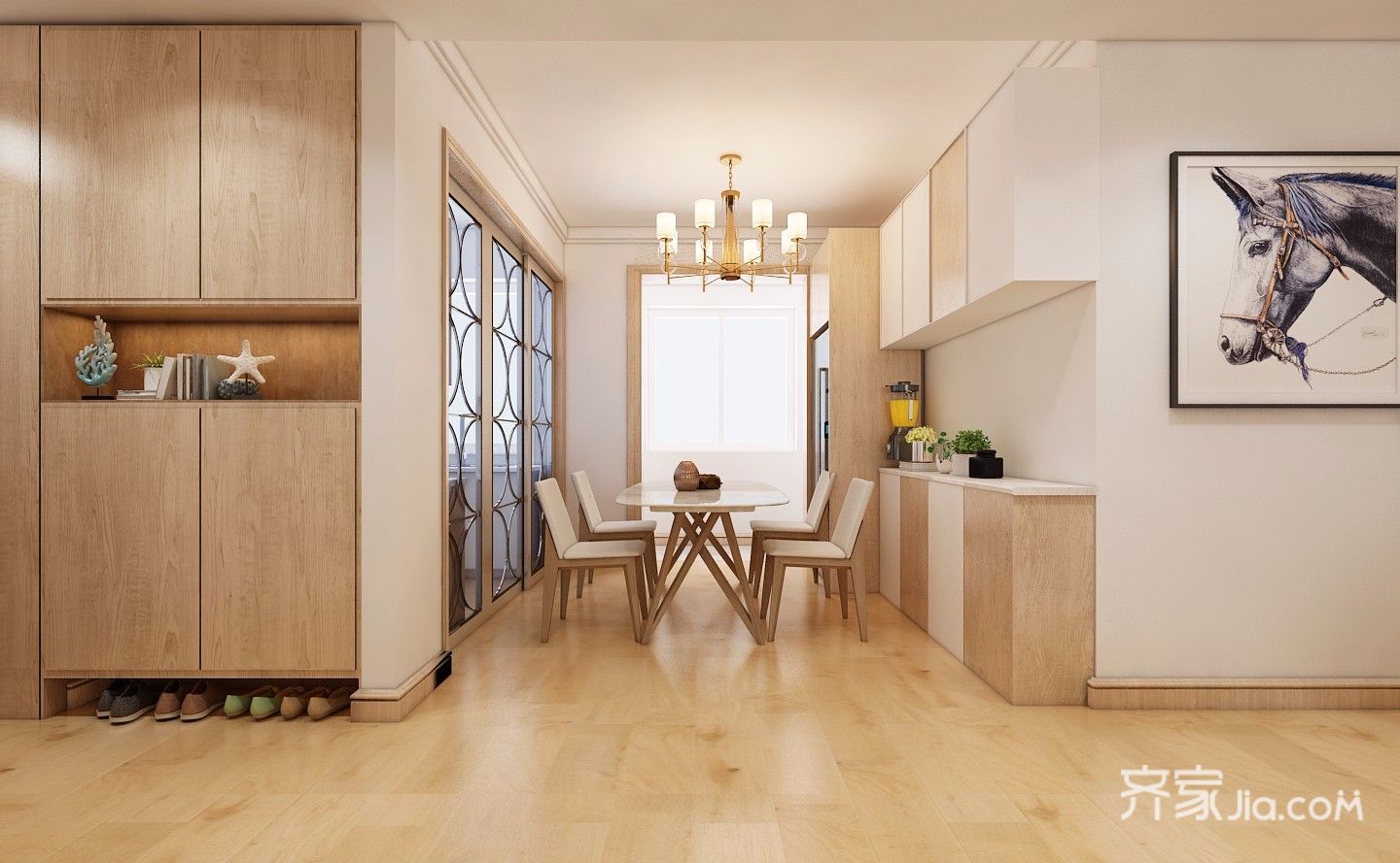 98日式三房装修效果图,现代简约日式风格装修案例效果图-齐家网