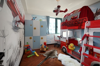 140m²轻奢风儿童房装修效果图
