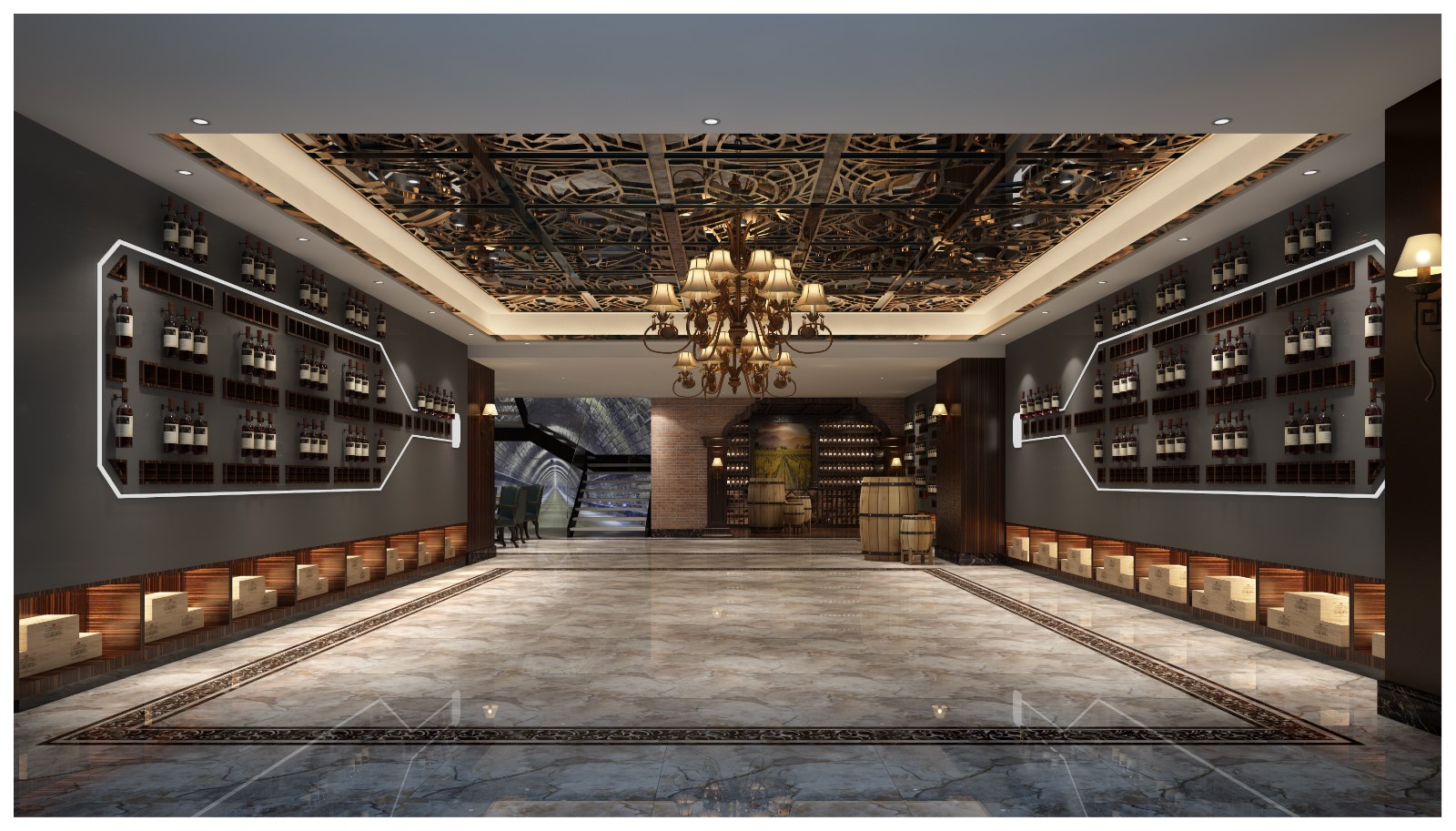 300欧式商铺装修装修效果图,东莞全民酒仓装修案例效果图-齐家装修网