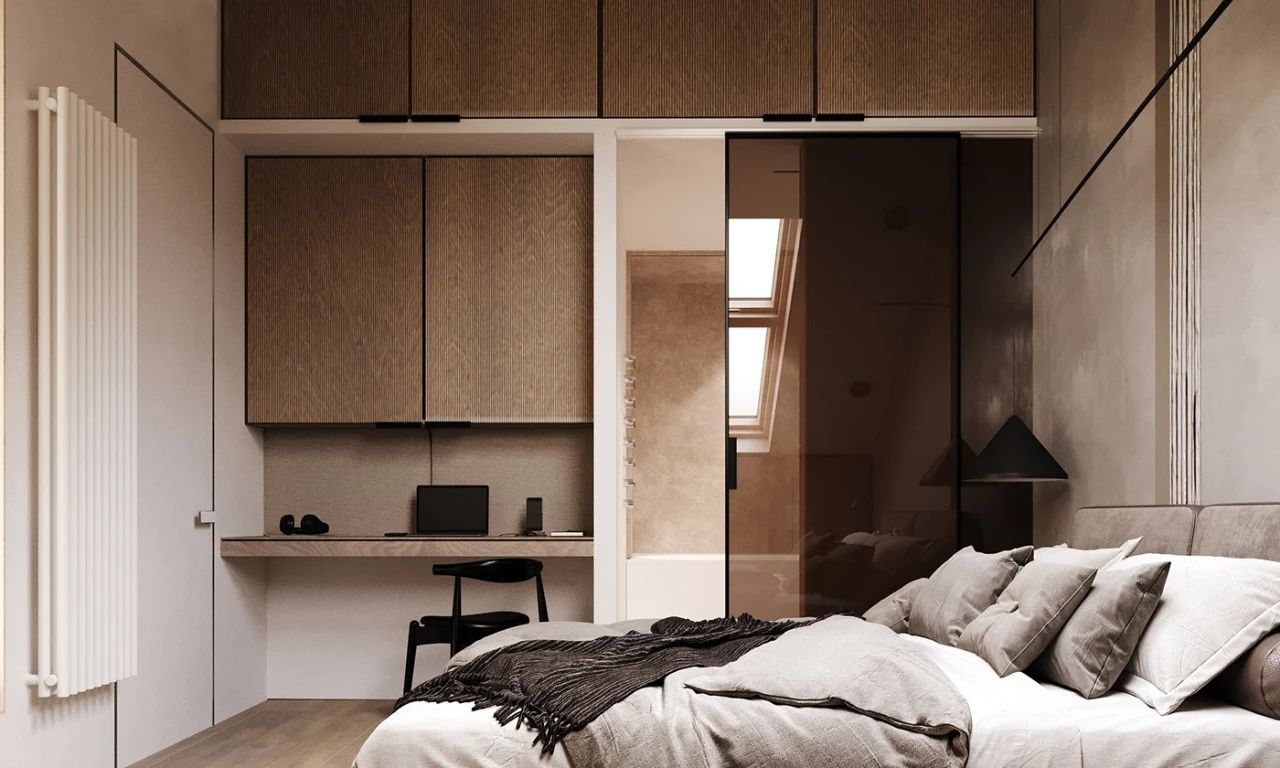 简约现代风公寓卧室装修效果图