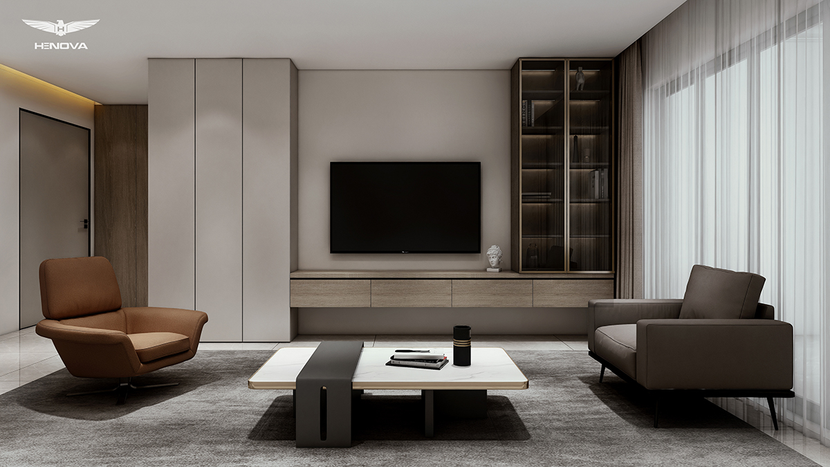 翰诺威全屋定制家具，将简约和高级融合为一体的轻奢